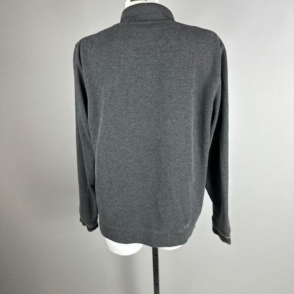 Ted Baker Newcase Long-Sleeve Polo Shirt Mens Gray 1/4 Zip Size 5 US XL - Picture 4 of 6
